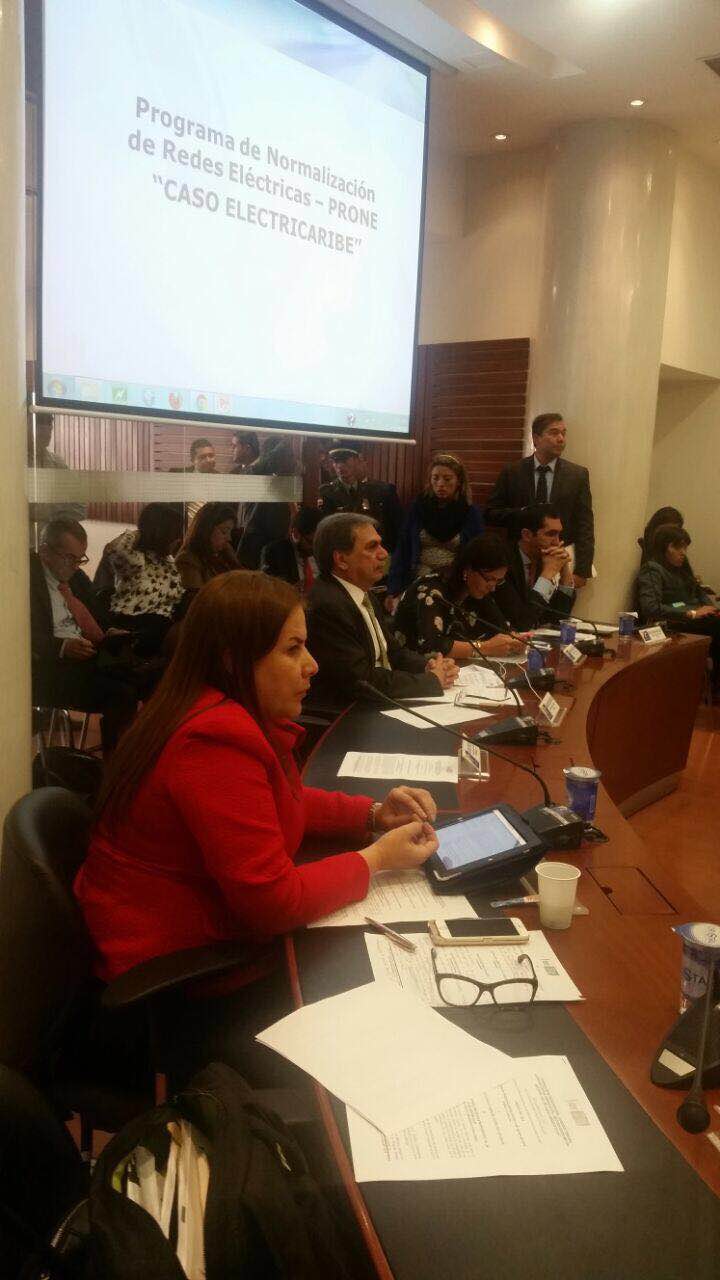 Representante Villalba confirma asistencia de Superservicios  para debate de Electricaribe en el Congreso