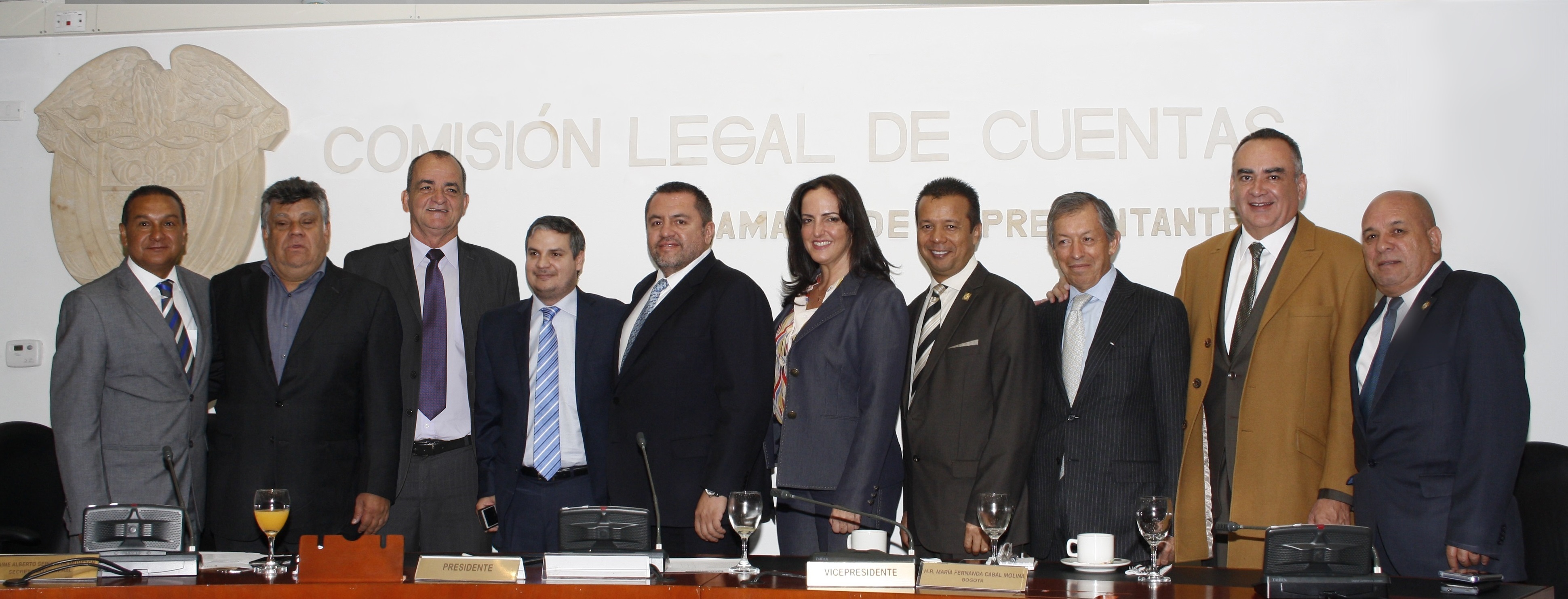 Representantes de la Comisión Legal de Cuentas.