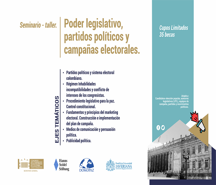 Seminario - Taller: Poder legislativo, partidos políticos y campañas electorales 