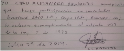 Registro de interés -  Ciro Alejandro Ramírez Cortes