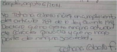 Registro de interés - Tatiana Cabello Floréz