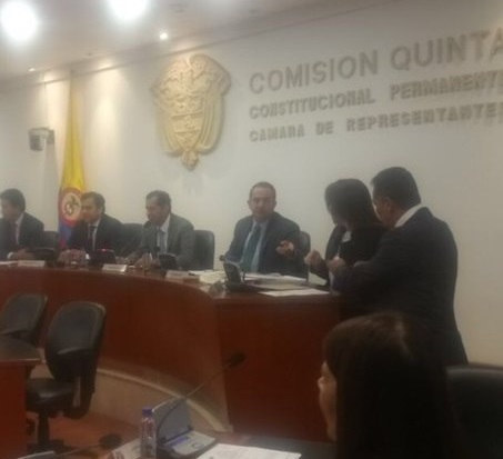 Mesa directiva Comisión Quinta: Comprometidos con la vida y la Paz.