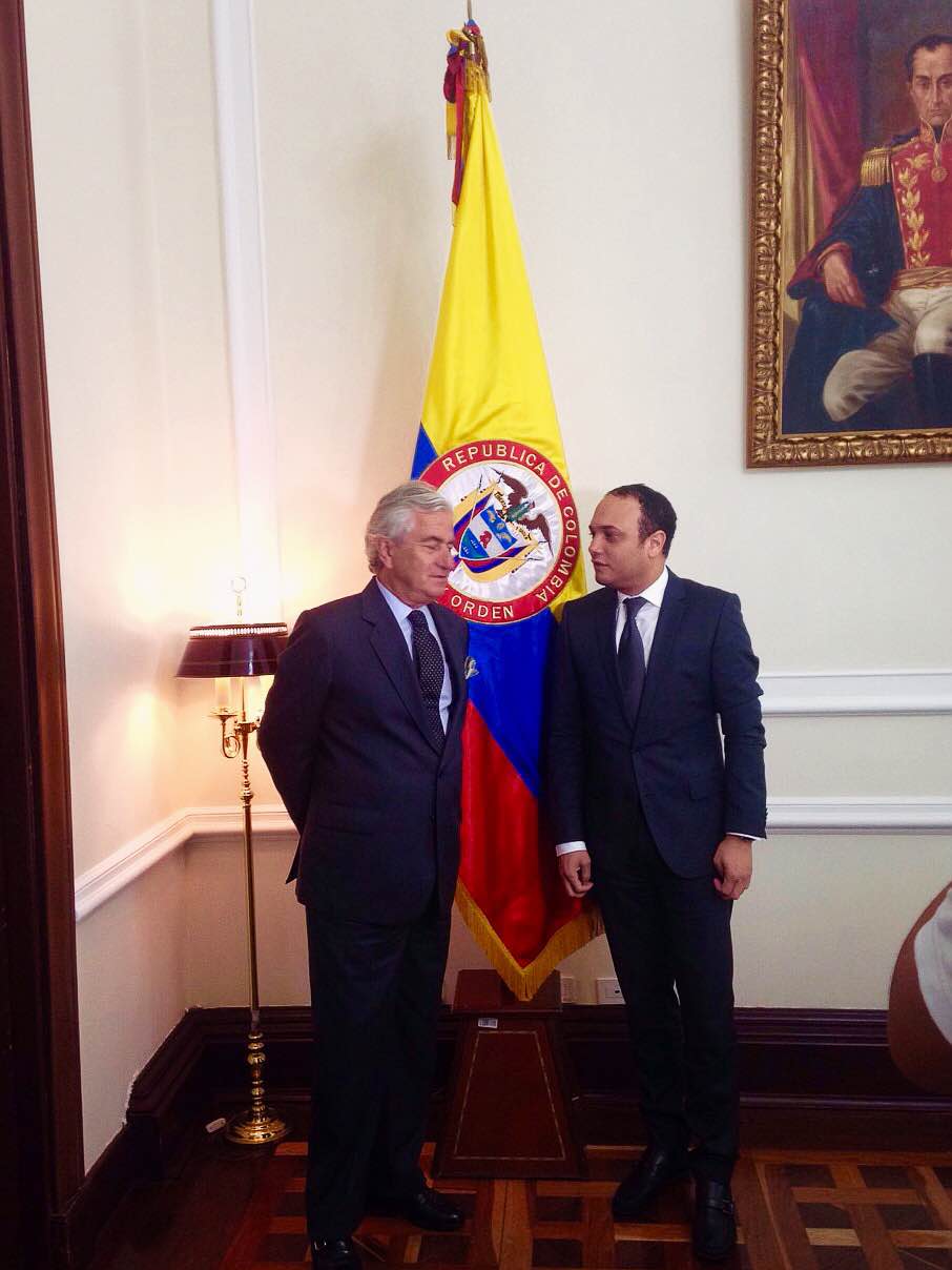El Excelentísimo Embajador del Reino de España Ramón Gandarias Alonso visita al Honorable Presidente de Cámara de Representantes Alfredo Deluque Zuleta