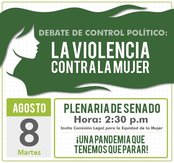 Debate de control político “violencia contra las mujeres”