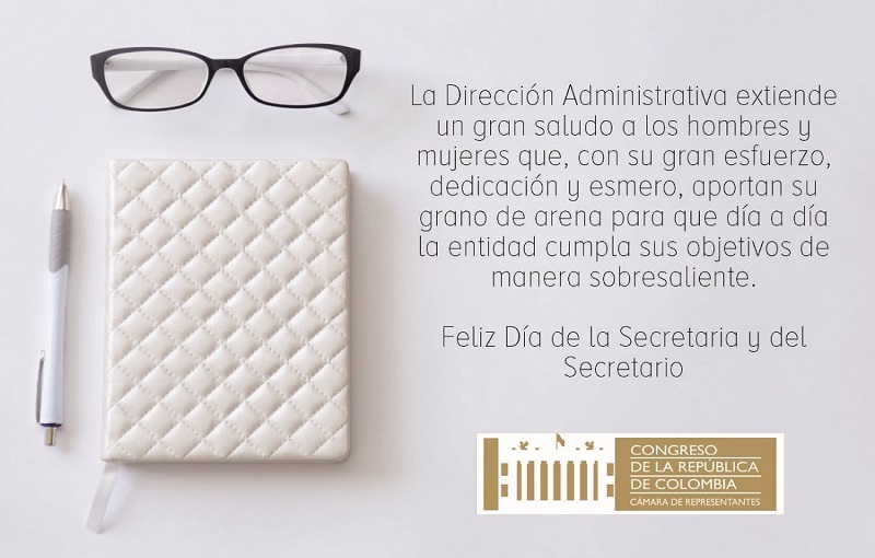 Feliz día de la Secretaria y del Secretario