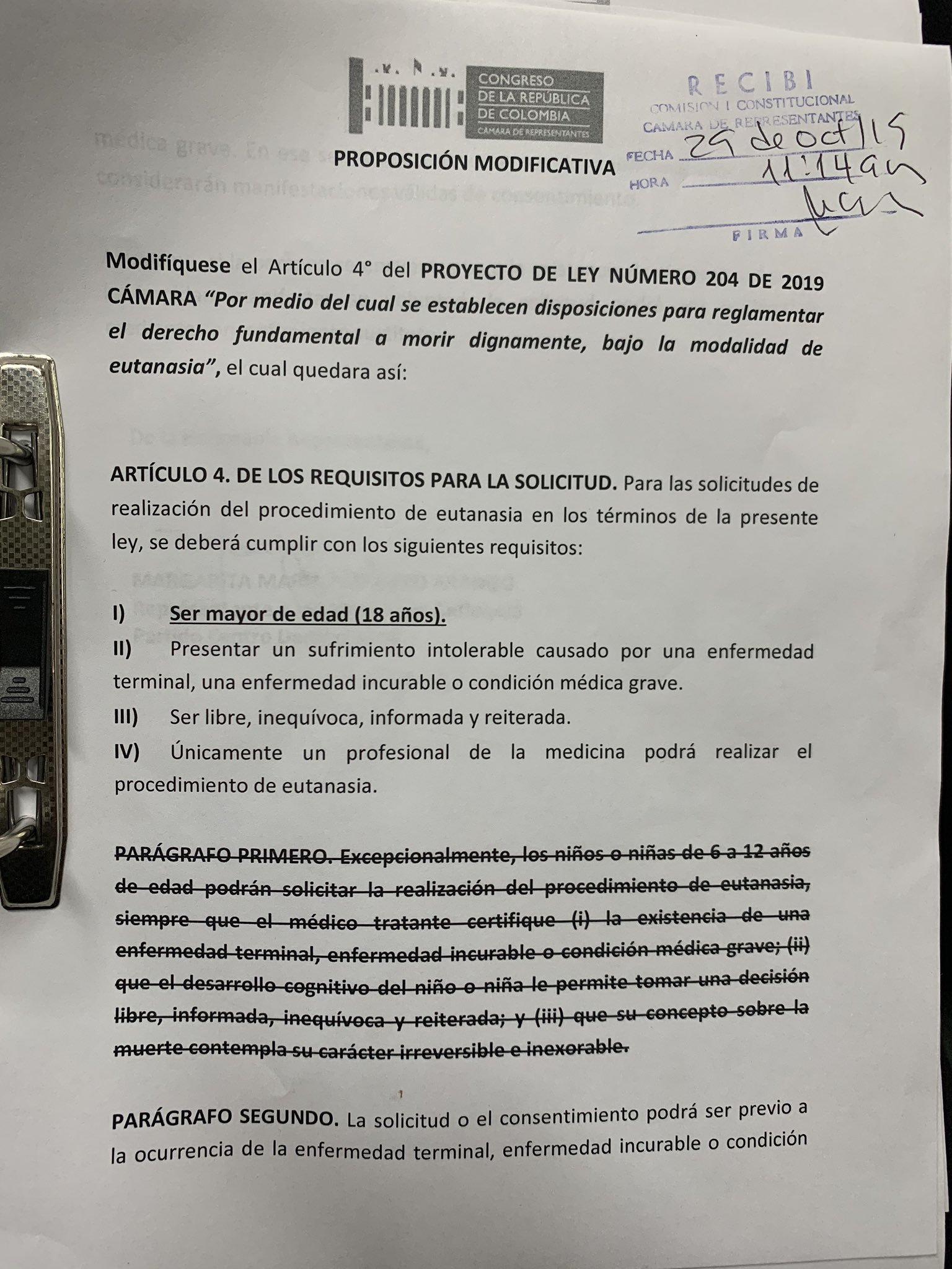 “En caso de ser aprobada, la eutanasia no debe ser permitida en menores de edad”: Margarita Restrepo