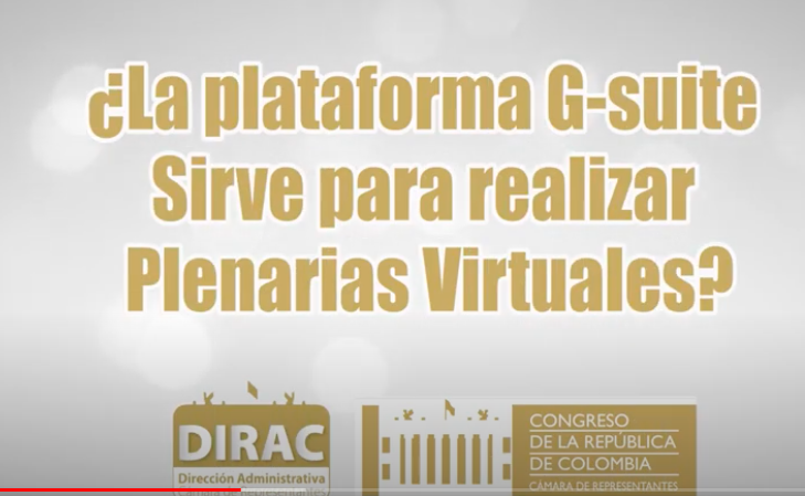 sirve la plataforma g suite para realizar plenarias virtuales