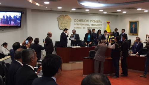 Carlos Arturo Correa Mojica, Presidente Comisión Primera