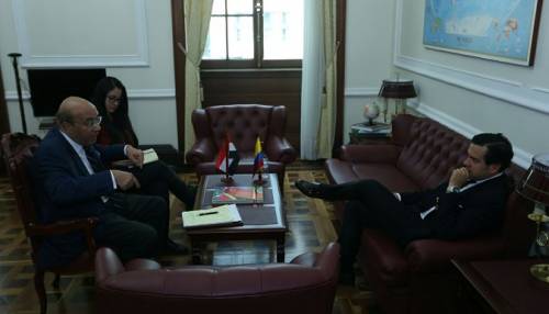 Presidente de la Cámara se reunió con el Embajador de Egitpo en Colombia