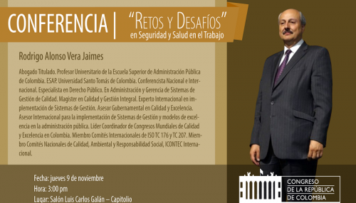 Conferencia "Retos y Desafíos" en Seguridad y Salud en el Trabajo