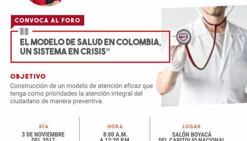 Foro: “EL modelo de salud en Colombia, un sistema en crisis”