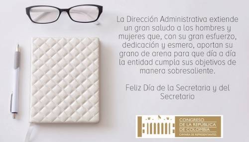 Feliz día de la Secretaria y del Secretario
