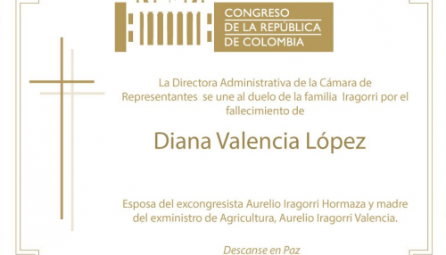 Condolencias a la Familia Iragorri