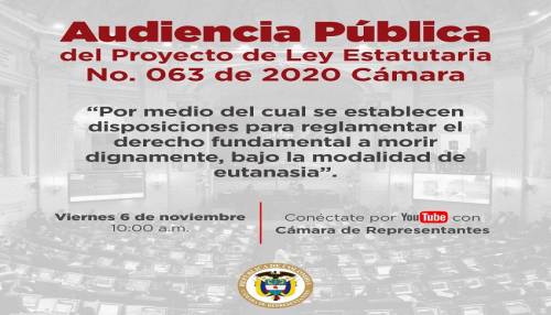 Proyecto de Ley Estatutaria No. 063 de 2020 Cámara “