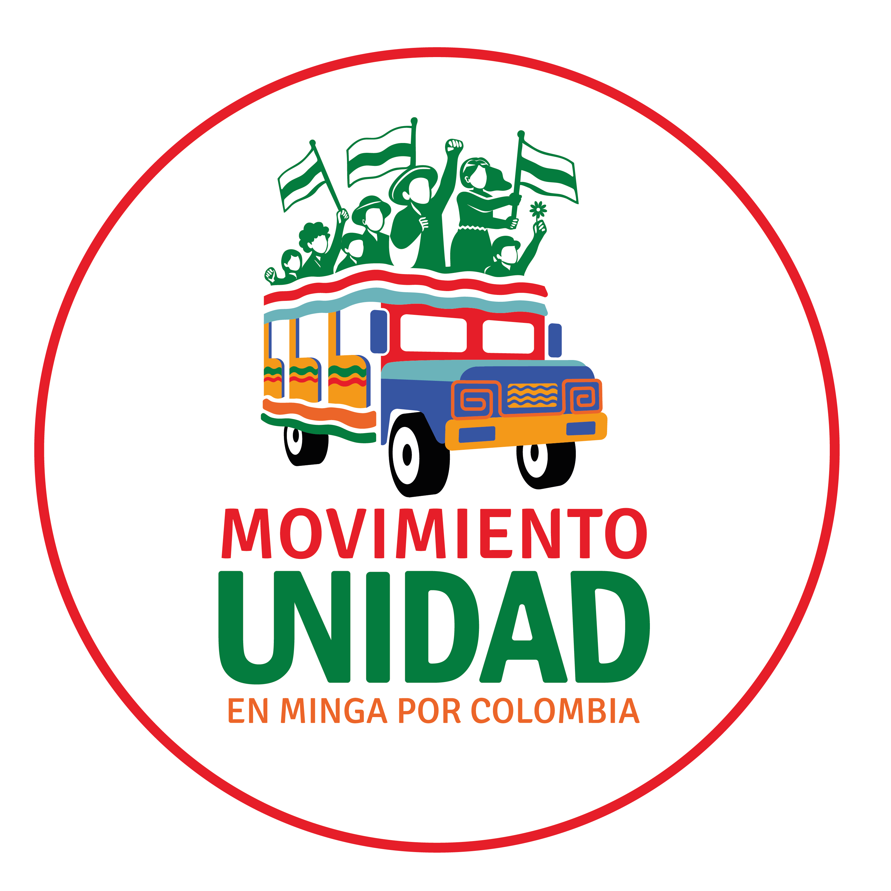 Logo partido Movimiento Unidad en Minga por Colombia